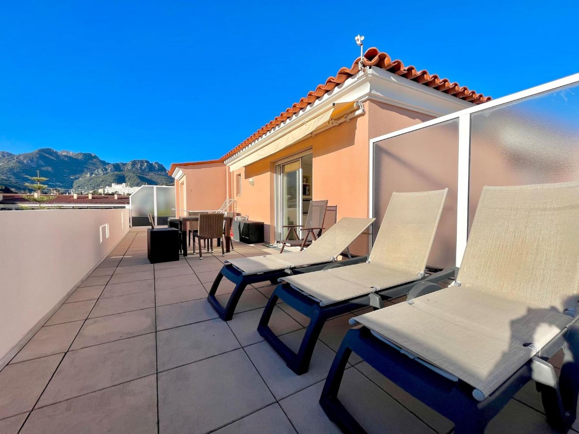 "Le Rooftop Des Rivages" Immense Terrasse, Centre Apartment Menton Luaran gambar