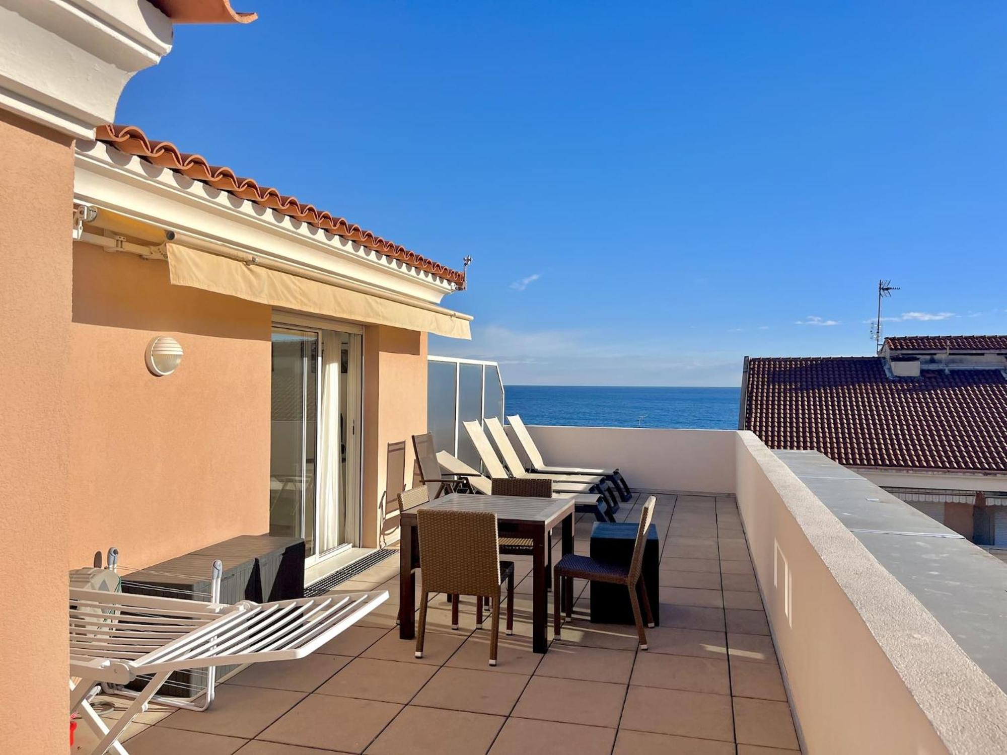 "Le Rooftop Des Rivages" Immense Terrasse, Centre Apartment Menton Luaran gambar